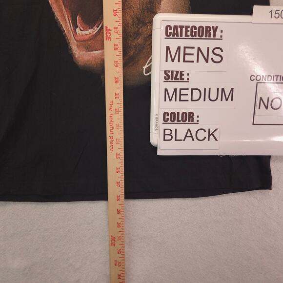 Mitchell & Ness Graphic Crew Neck Short Sleeve Shirt Mens Size Medium M Black - Picture 6 of 9